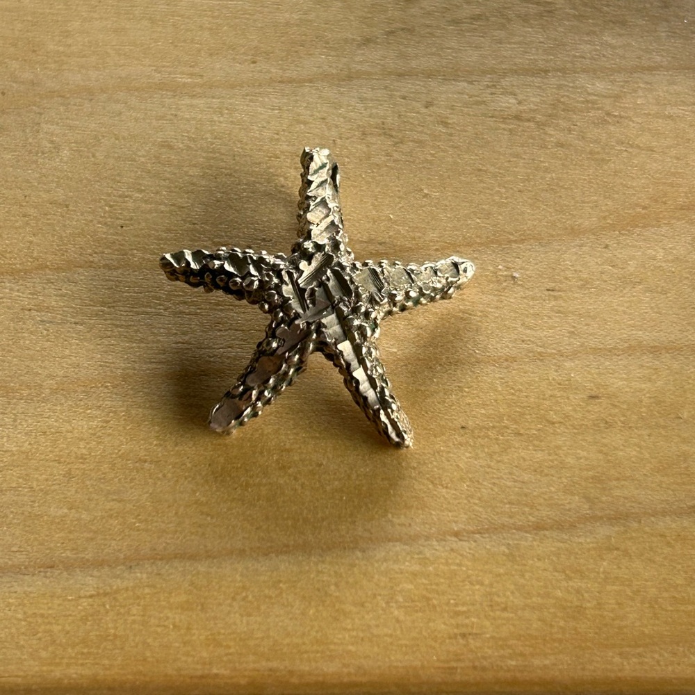 Genuine sterling silver starfish necklace pendant 925